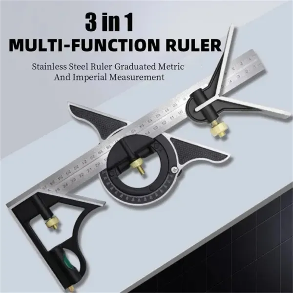 Multifunctional Square Angle Ruler