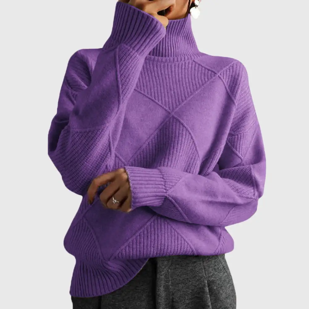 Classic Turtleneck Knit Sweater