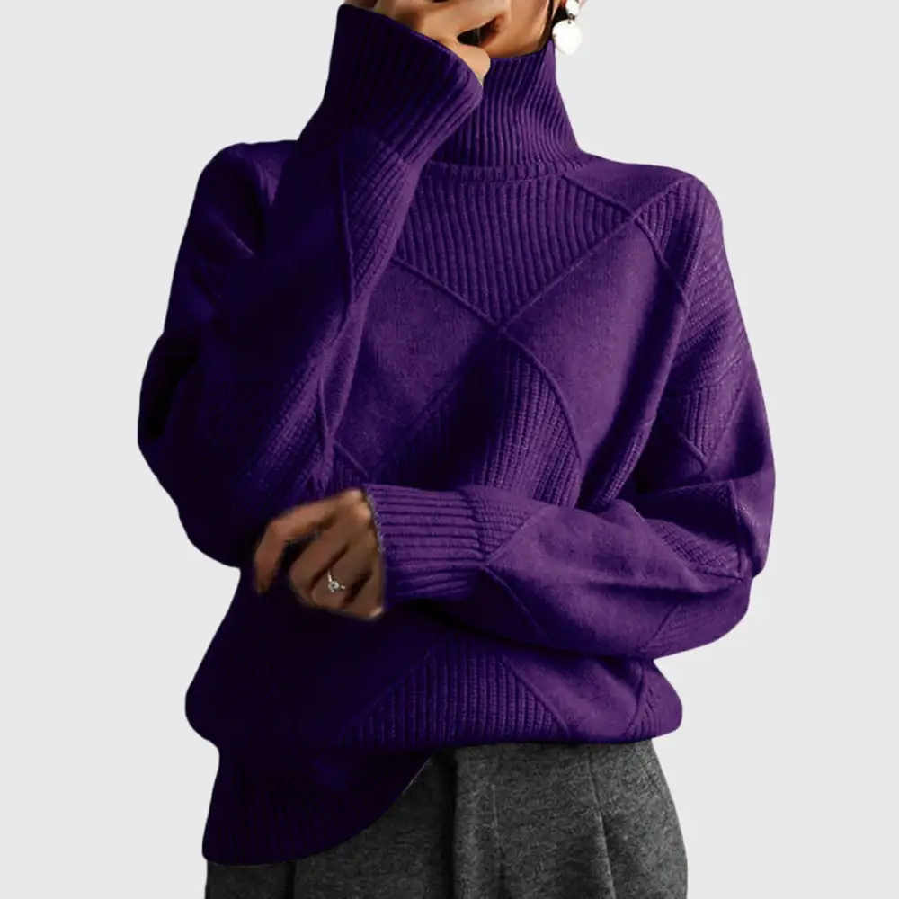 Classic Turtleneck Knit Sweater