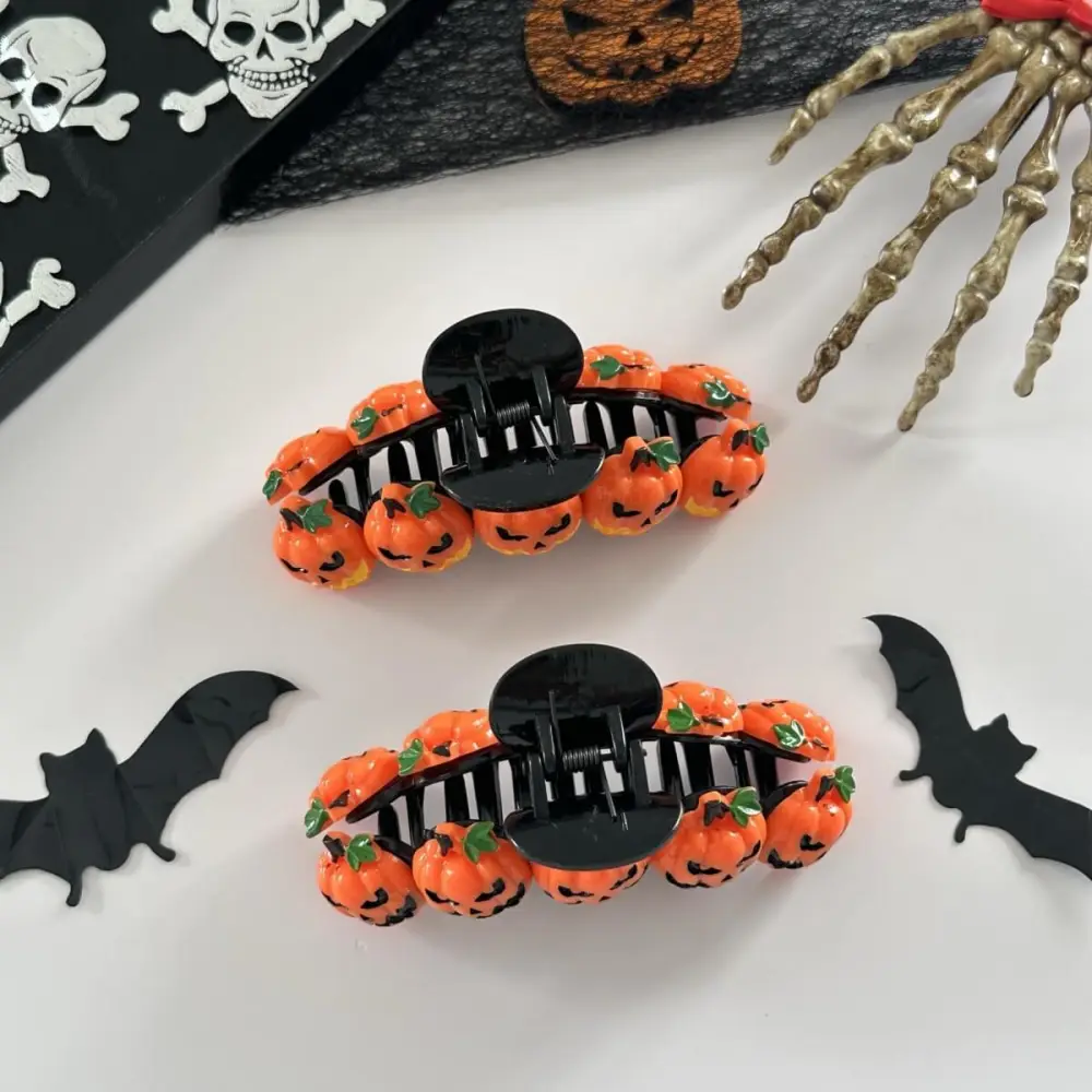 Halloween 2pcs Halloween Funny Pumpkin Hair Claw