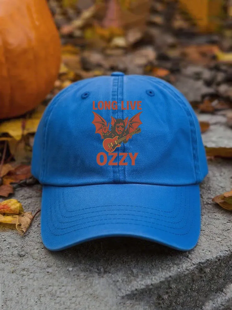 Retro Art Graphic Print Baseball Cap