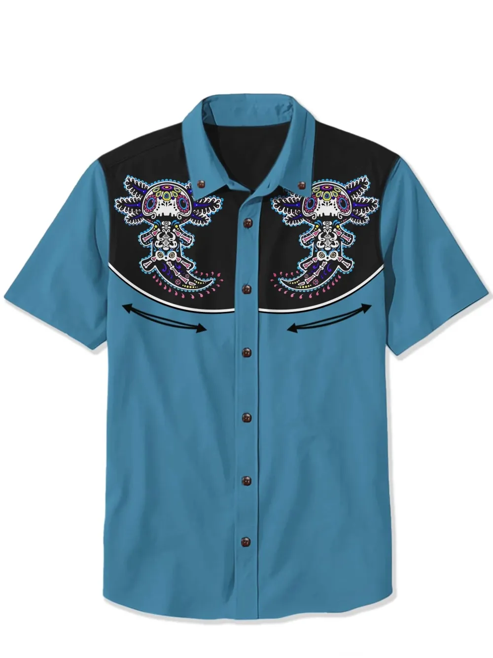 Axolotl Skull - 100% Cotton Shirt