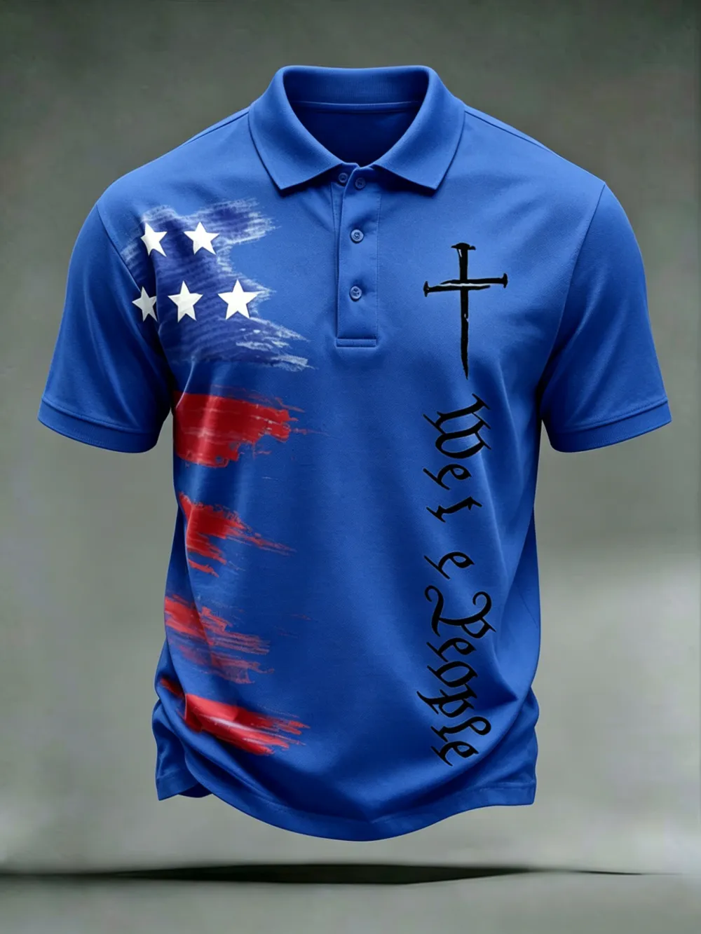 Men'S Casual 250Th Anniversary Celebration Of The Founding Of The United States Independence Day Personalized Printed Polo Shirt