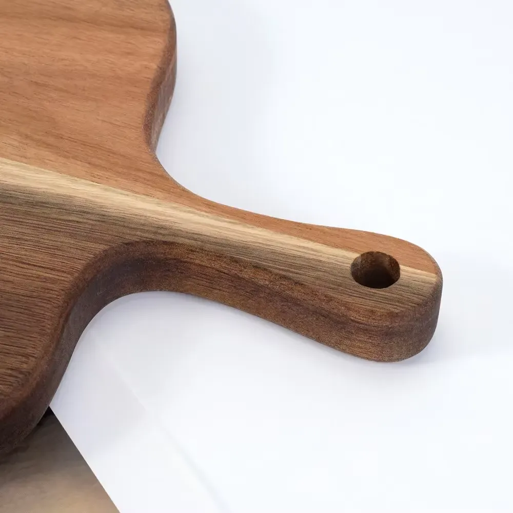 Wooden Cutting Board with Handle Kitchen