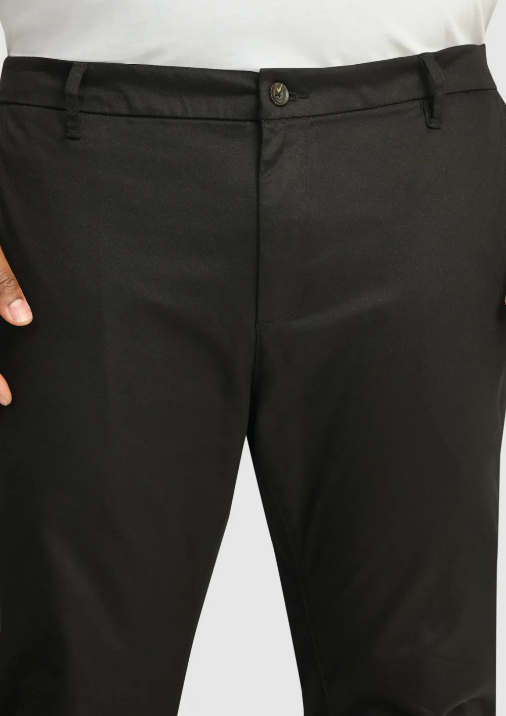 Cotton Cuffed Stretch Chino Pants