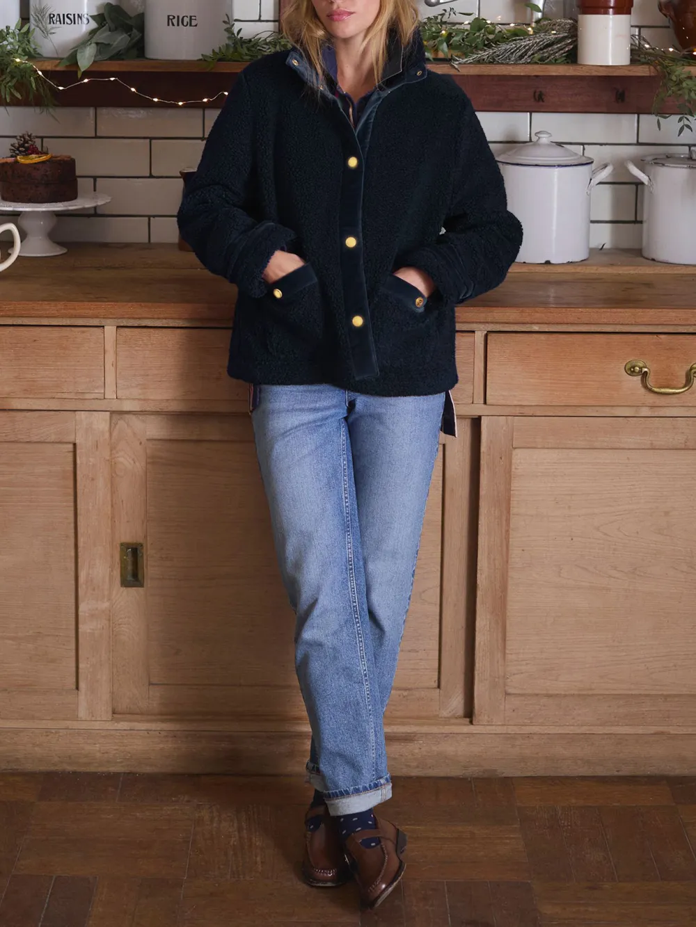 Navy Fleece Jacket
