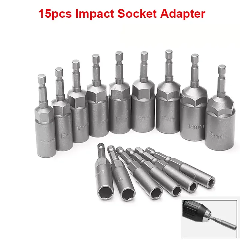 Chrome Vanadium Steel Nut Drill Bit Set