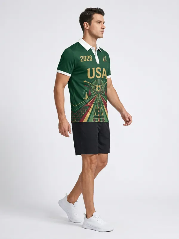 Men's USA Soccer 2026 Graphic Printed Polo Shirt