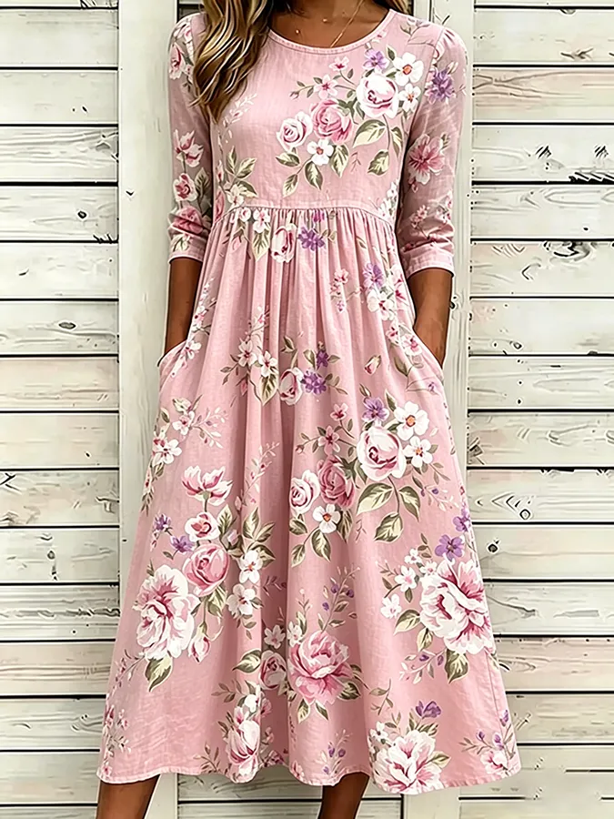 Women's printed casual dress