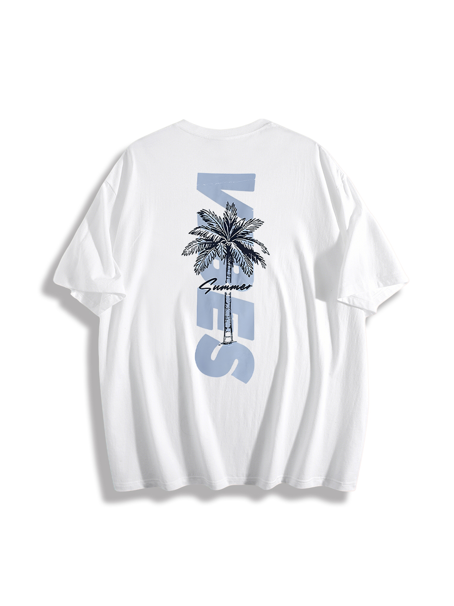 Palm Tree Summer Vibe Graphic T-Shirt
