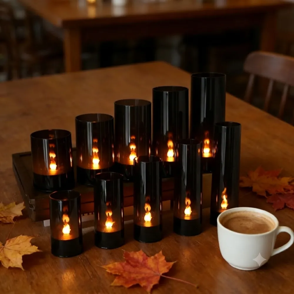Gothic Halloween Flamewick LED Atmosphere Candle