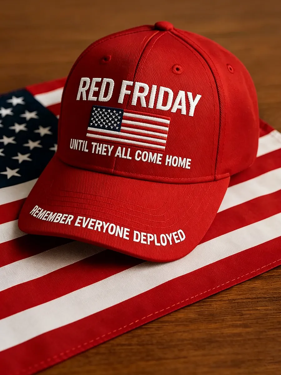 US Red Friday Printed Casual Hat