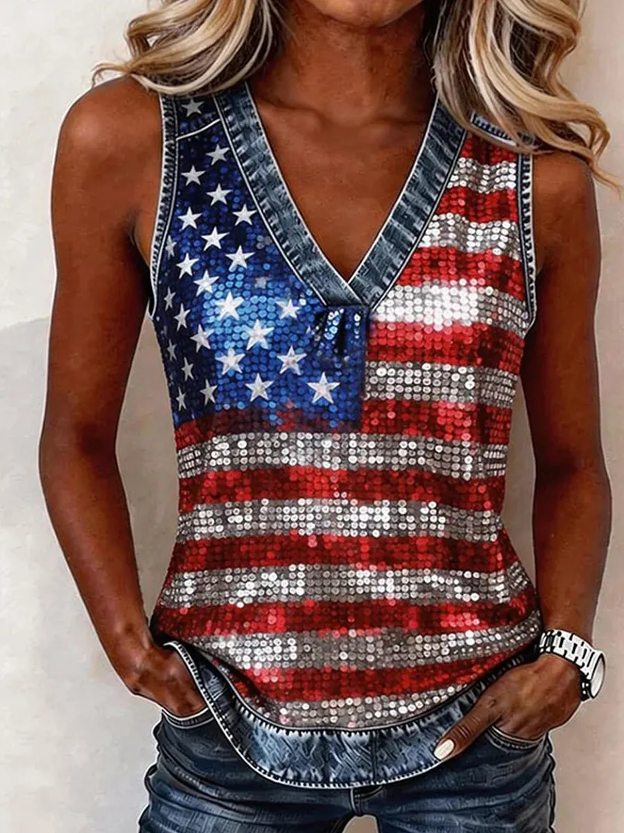 Women's Casual America 250 Printed Vest