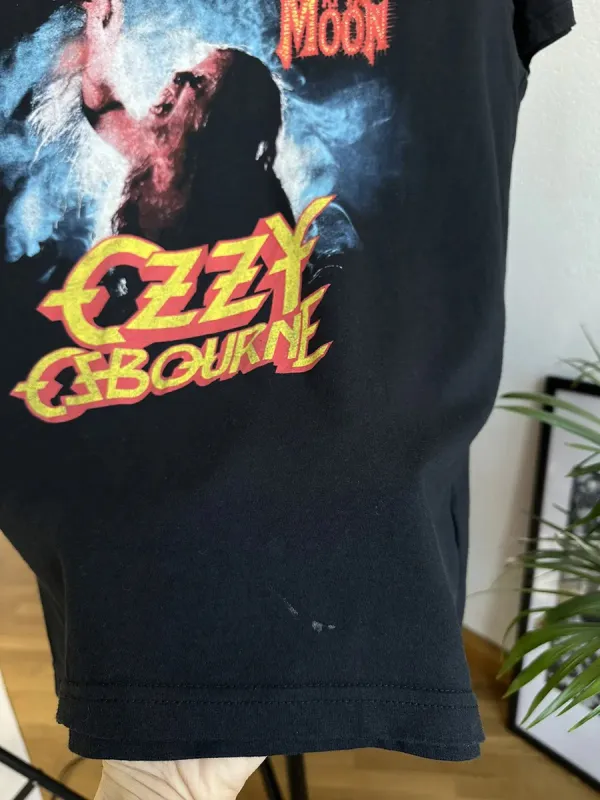 Ozzy Osbourne Bark Moon Pattern T-Shirt