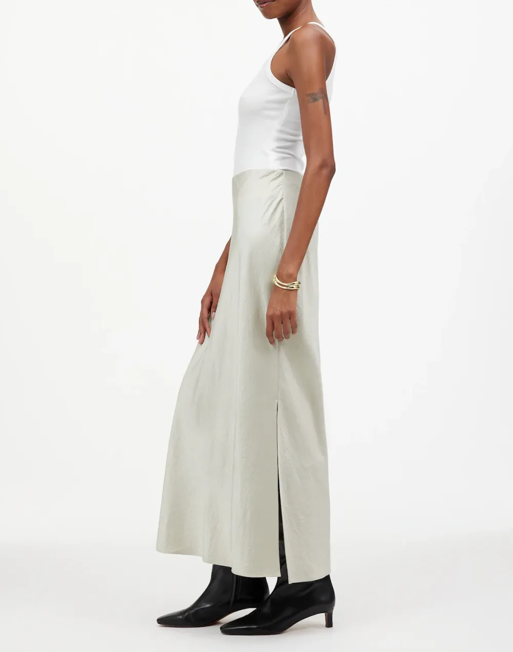 Satin Maxi Slip Skirts