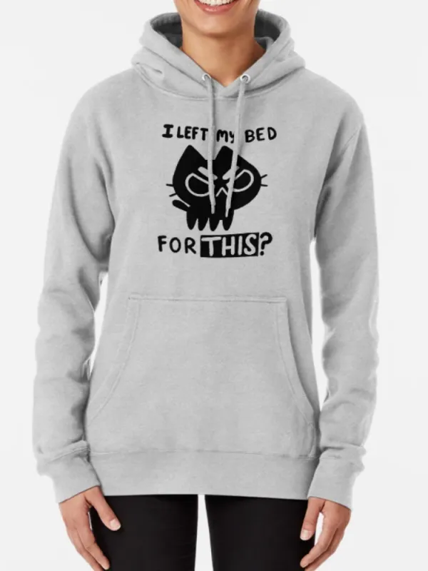 Casual Angry Cat Pattern Hoodie