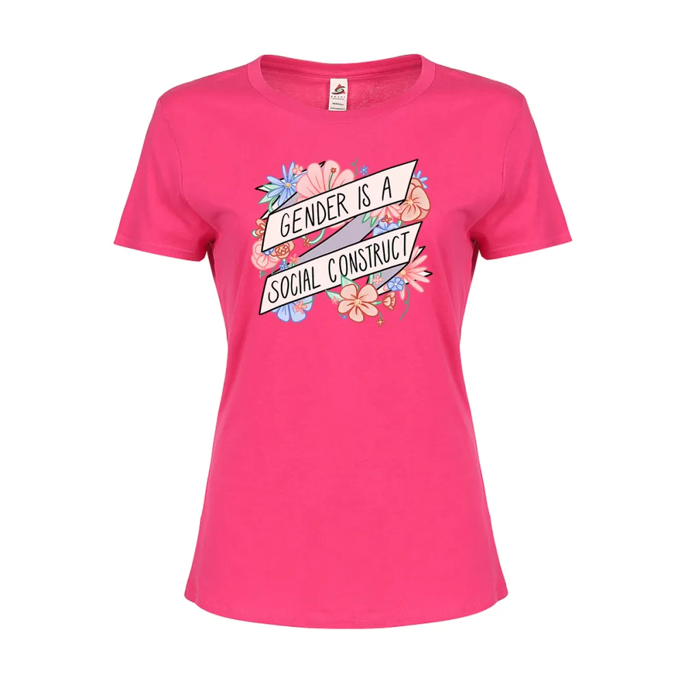 Women's irregular-lettered t-shirt