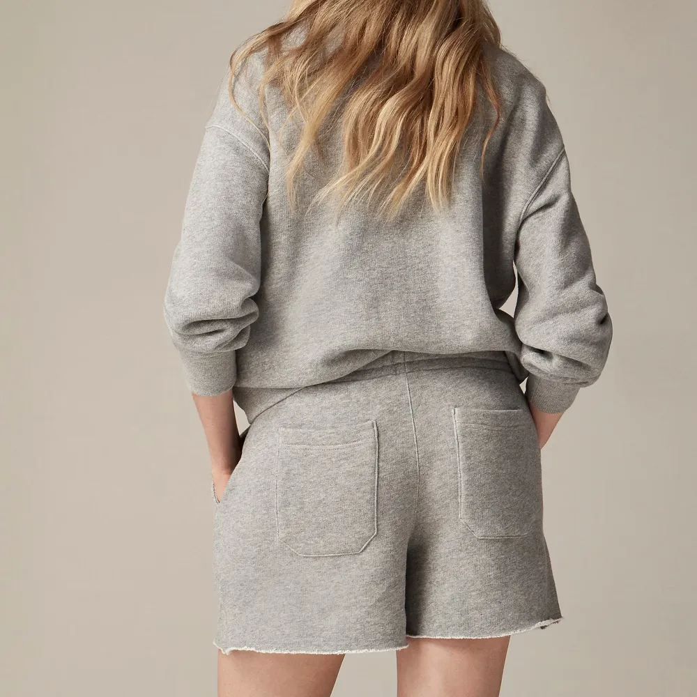 Gray Terry Stretch Sweatshorts
