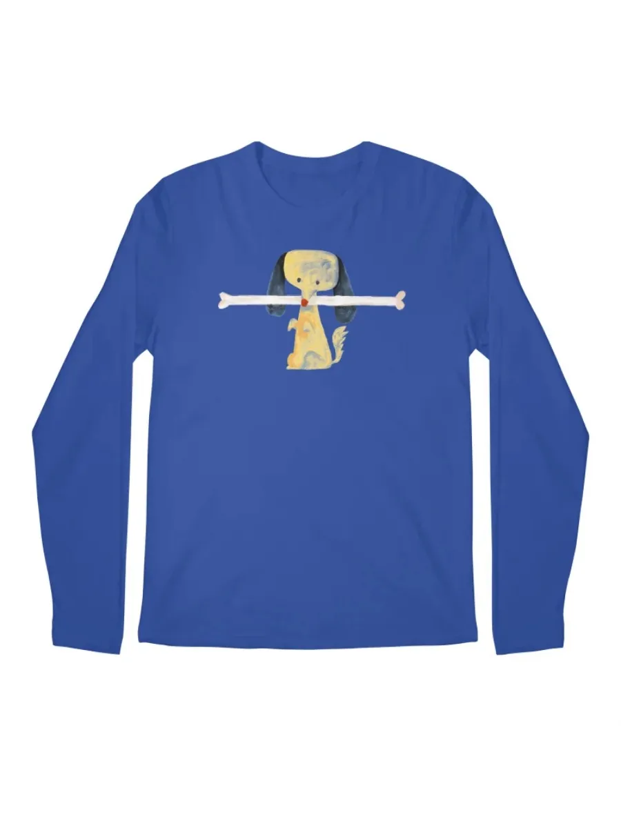 Watercolor Dog Bone Printed T-Shirt
