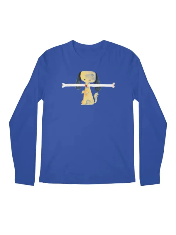 Watercolor Dog Bone Printed T-Shirt