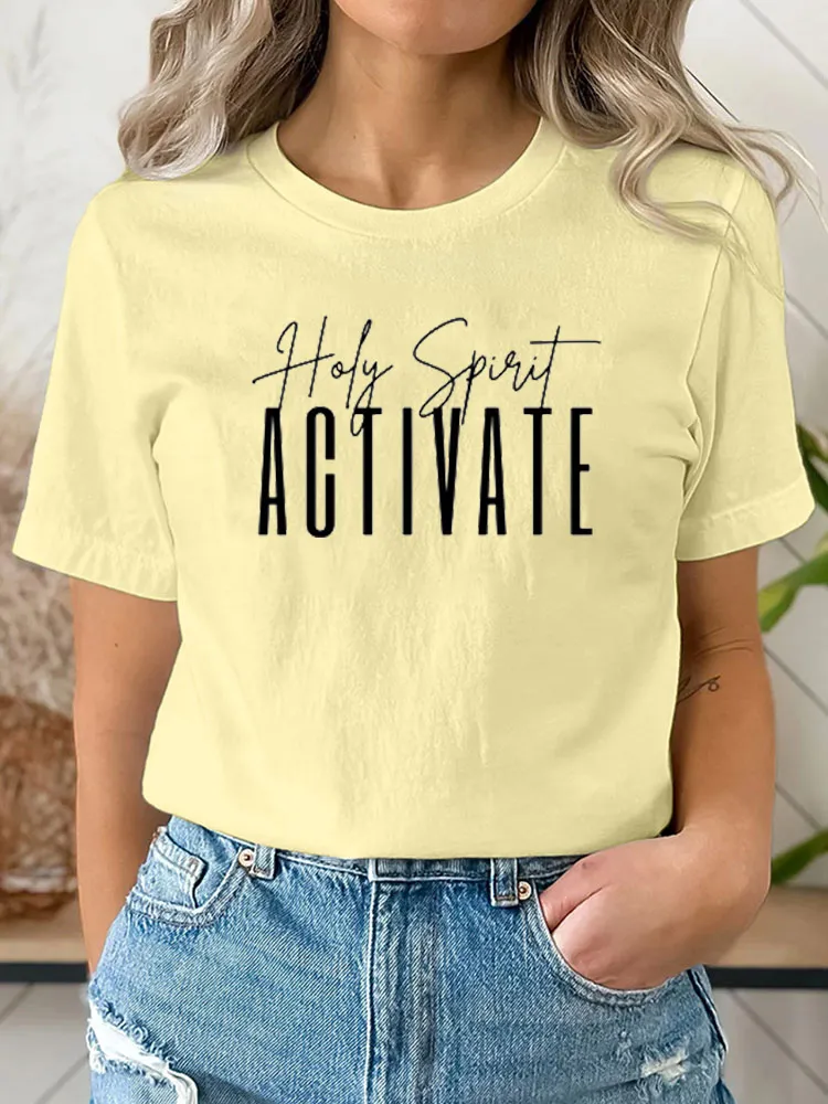 Holy Spirit Activate Shirt,Funny Christian,Funny Viral Quote Shirt
