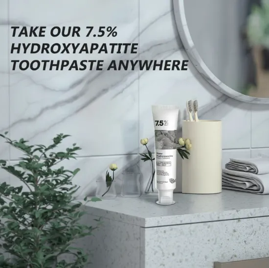 🎉50% off for a limited time! 🌿Hydroxyapatite Toothpaste with a natural formula, whitens teeth and is suitable for the whole family 👨‍👩‍👧‍👦!