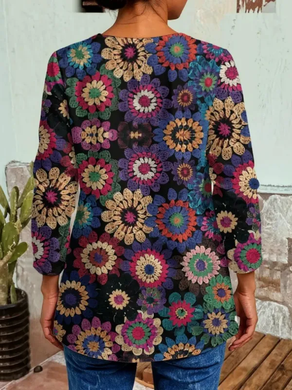 Bohemian Floral Cardigan