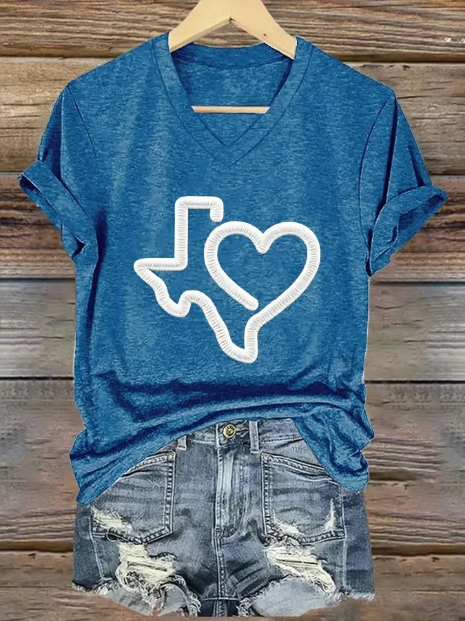Women's Texas Strong V-Neck T-Shirt