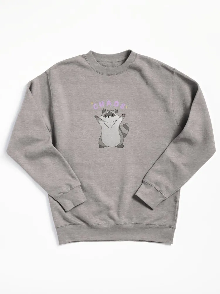 Raccoon Chaos Pullover Sweatshirt