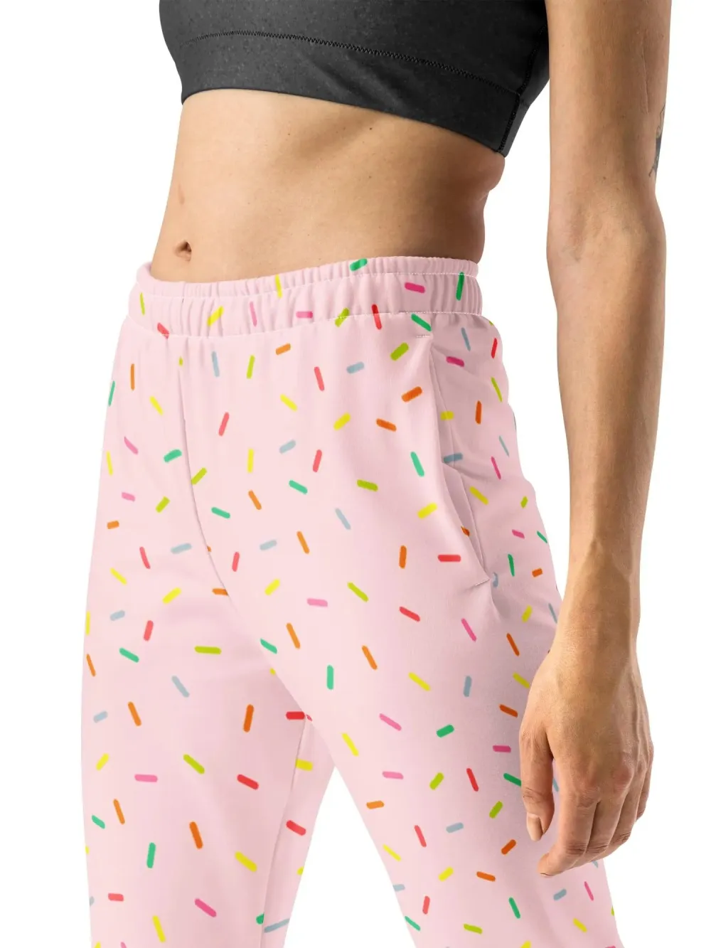 Pastel Sprinkle Print Joggers