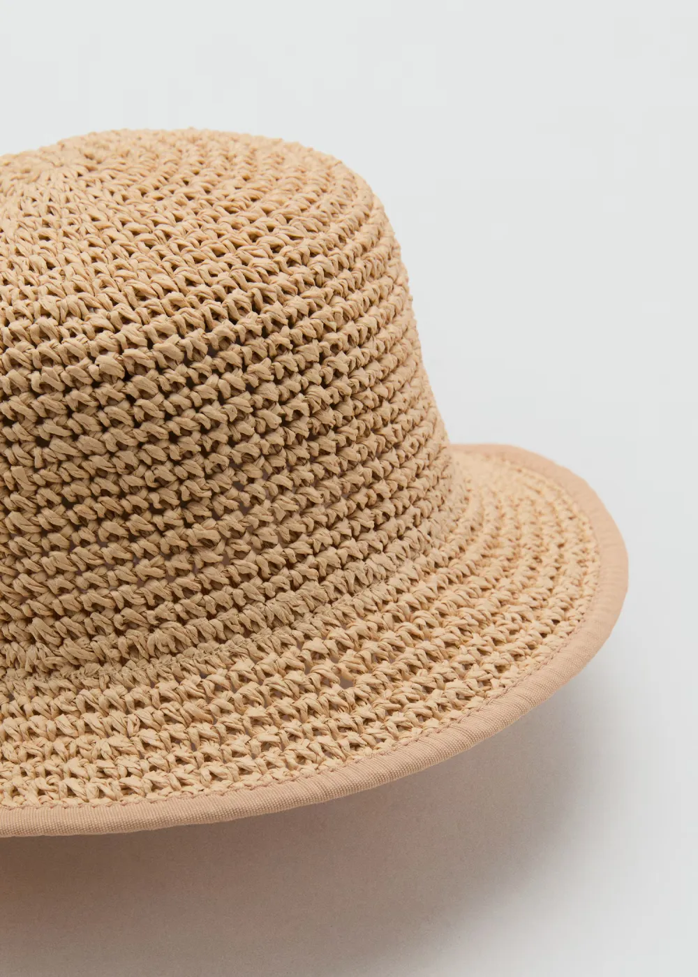 Vacation Style Natural Fibre Ecru Hat