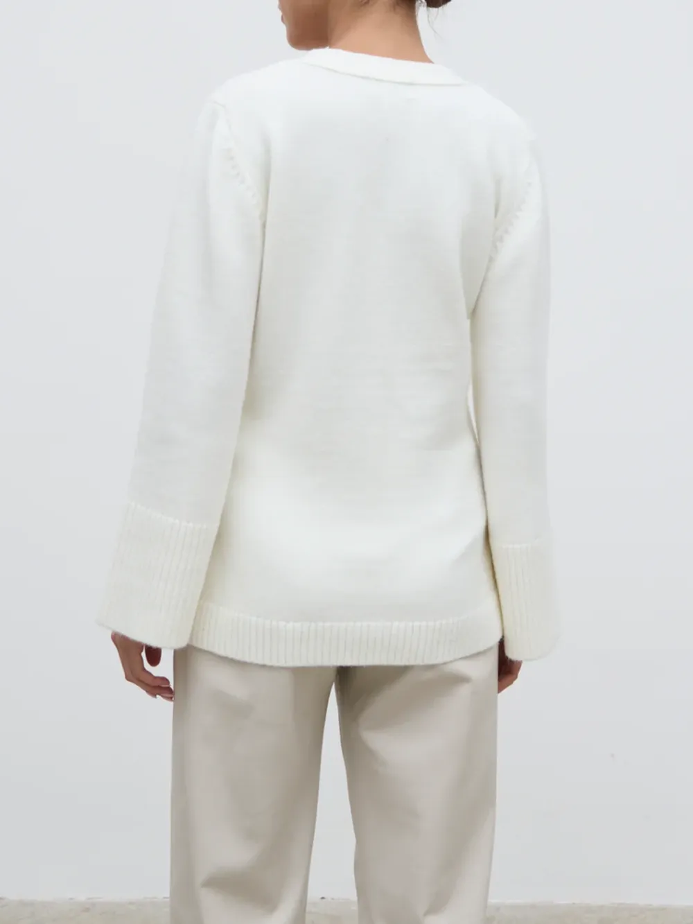 Button Front Knit Cardigan
