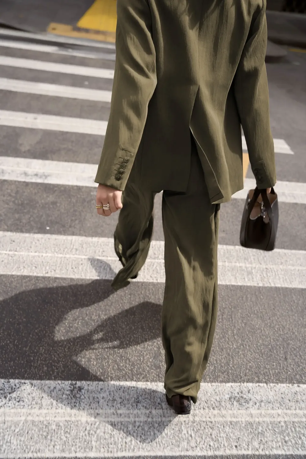 Dark Timber Tie Detail Pants