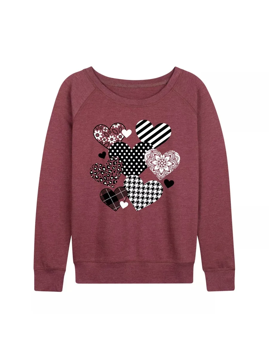 Casual Heart Pattern T-Shirt