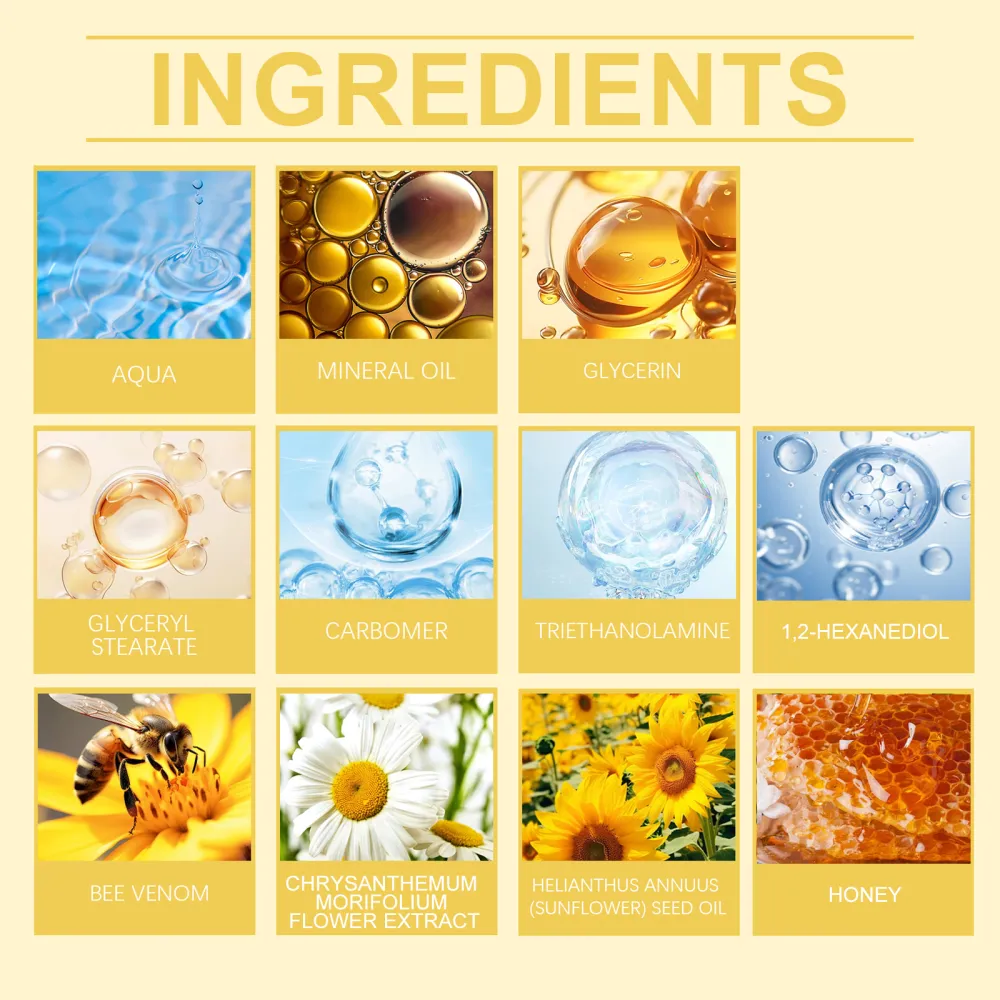 Bee Venom Anti-Wrinkle Face and Neck Cream Mildly hydrating and moisturizing-$SY