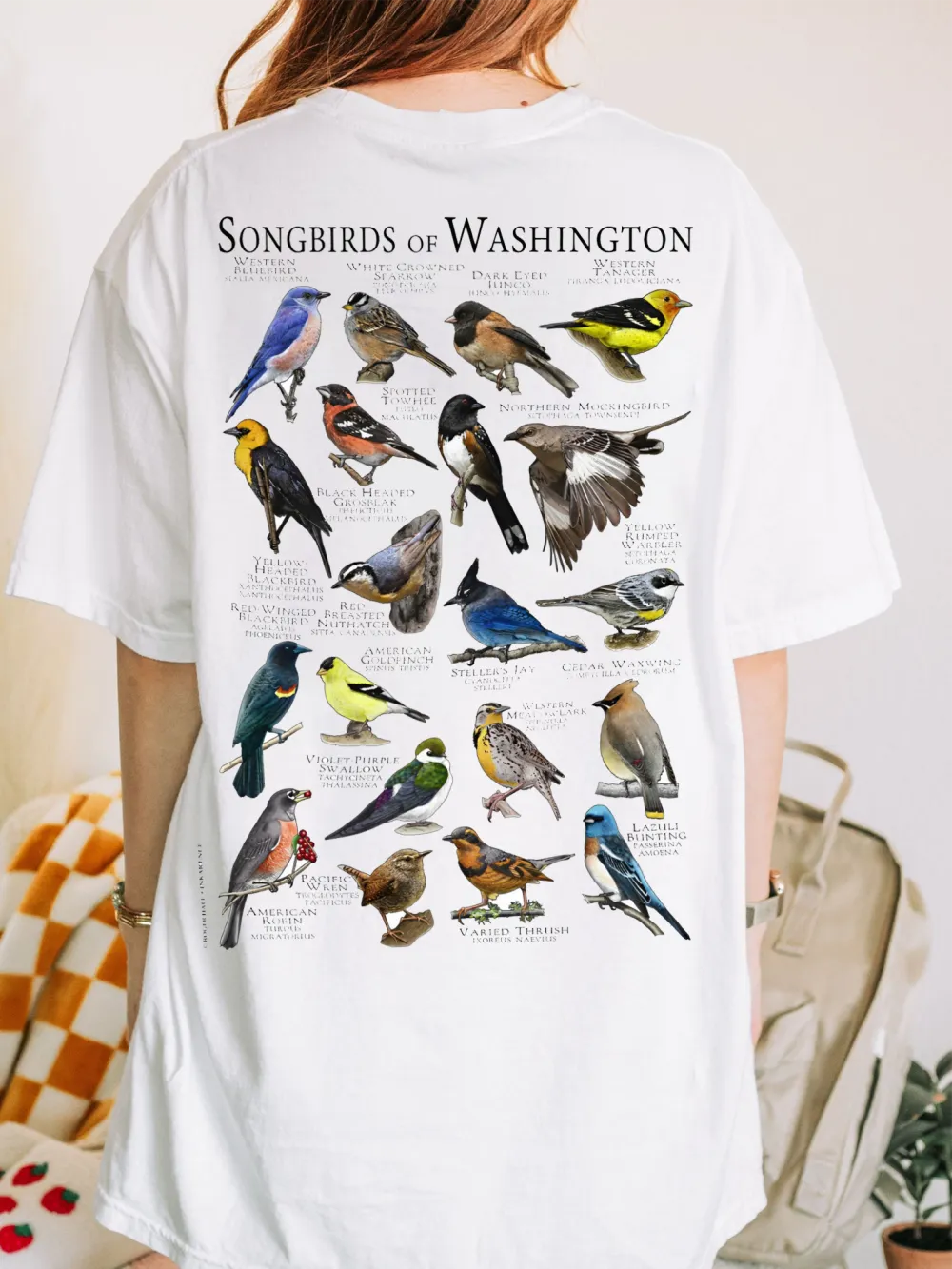 Songbirds Print T-Shirt