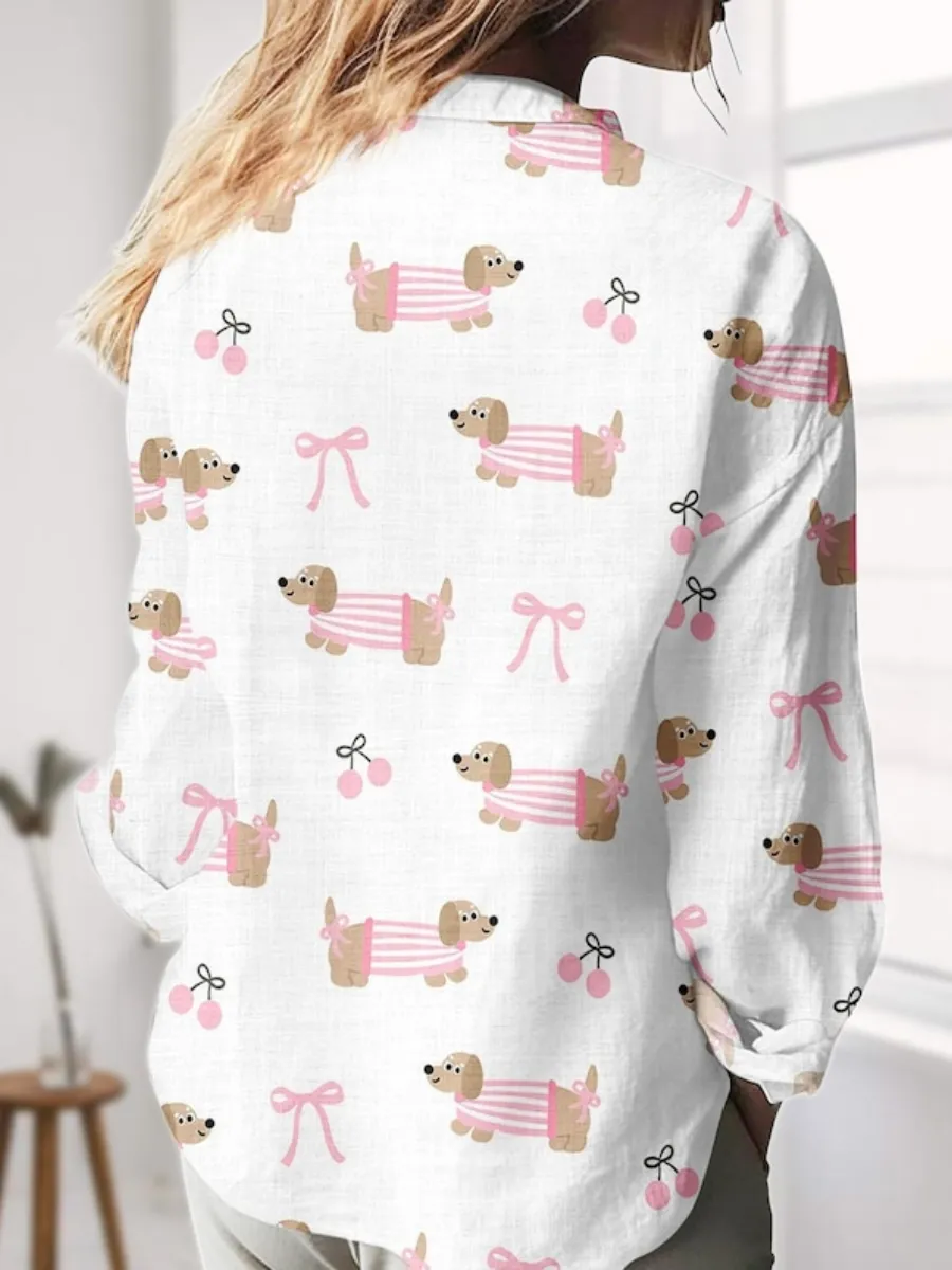 Dachshund Print Shirt