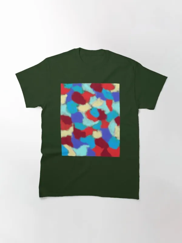 Tye Dye Look Multi Color Classic T-Shirt