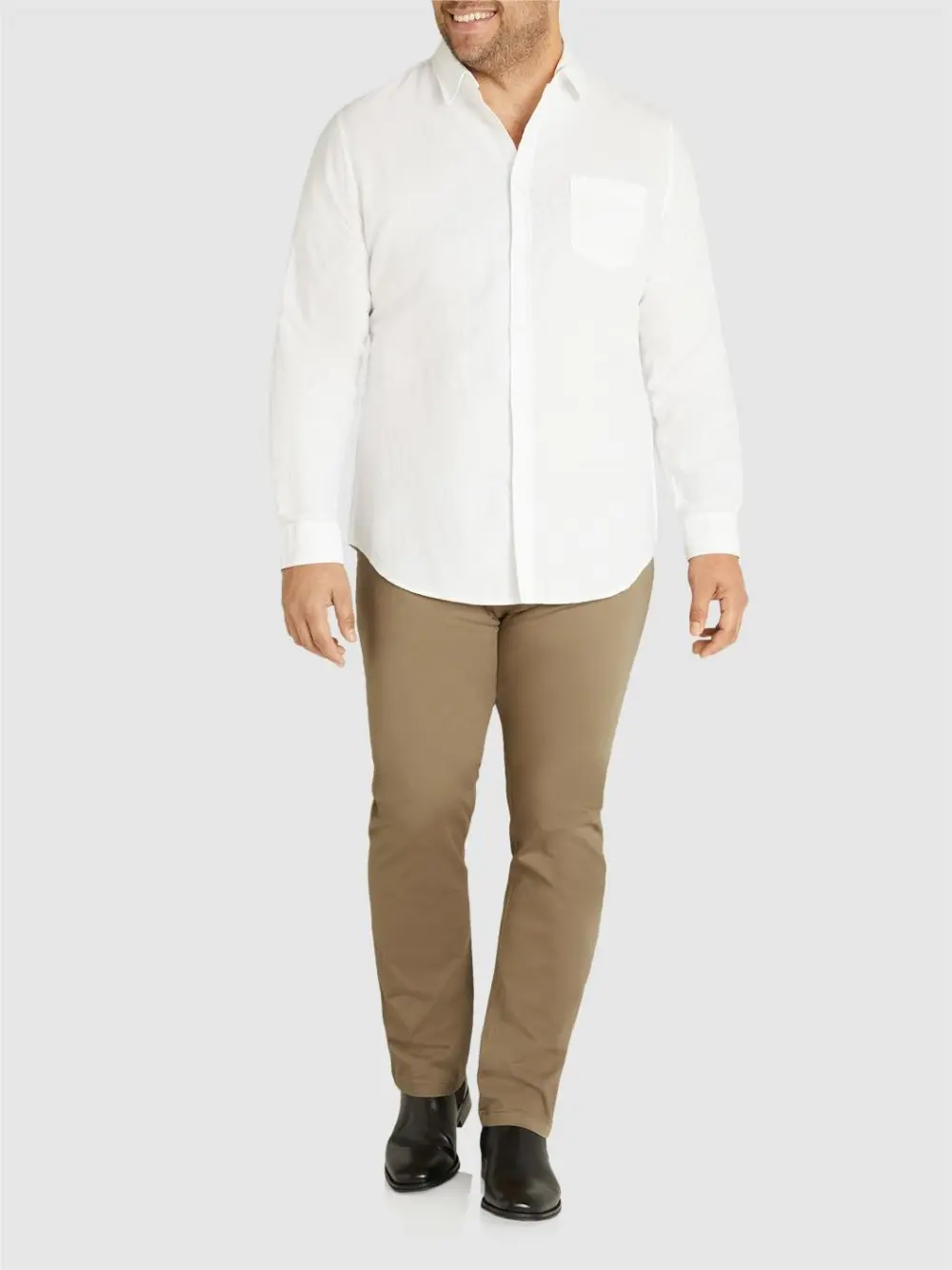 Mustard Casual Stretch Trousers