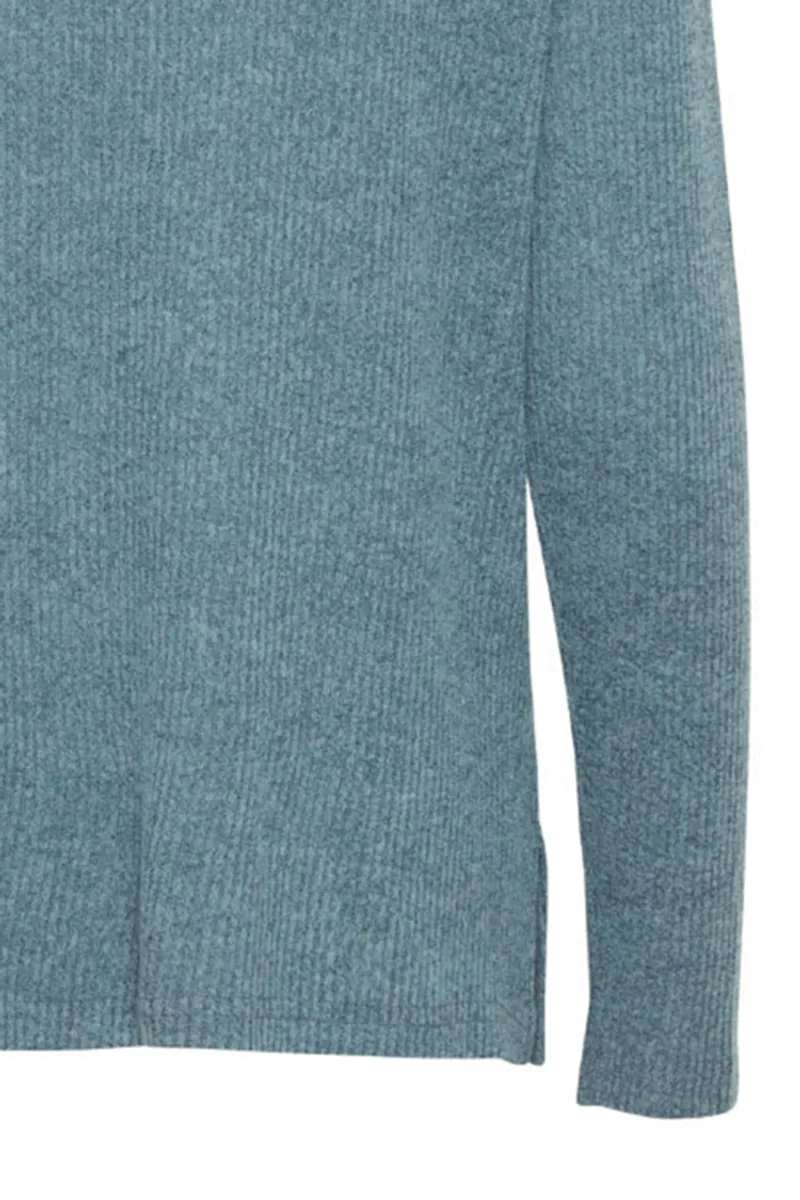 Crew Neck Long Sleeve Knit Tops
