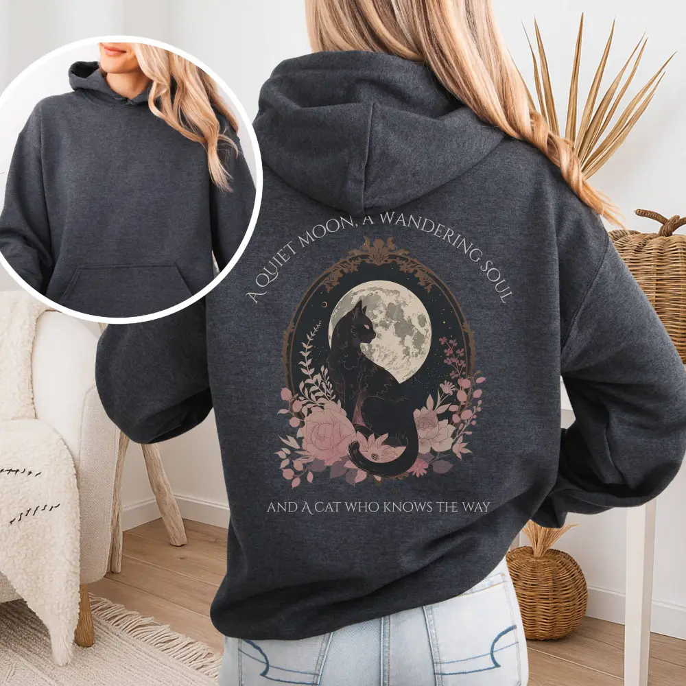The Cat Who Knows the Way Hoodie