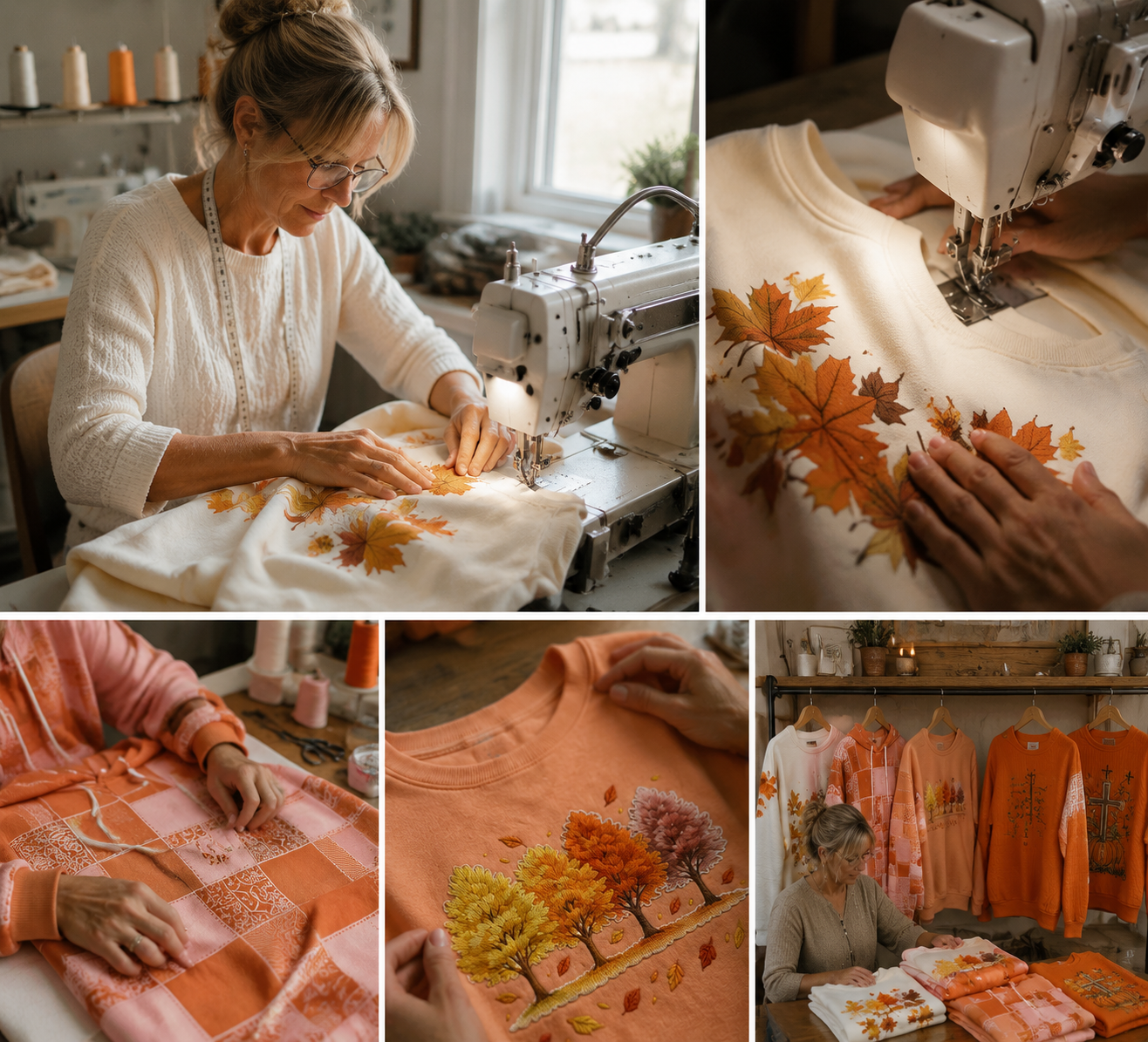 Seasonal clothing design and sewing details