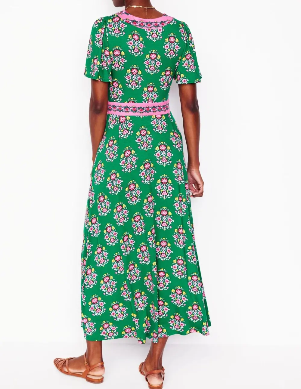 Ellie Flutter Maxi Tea Dress