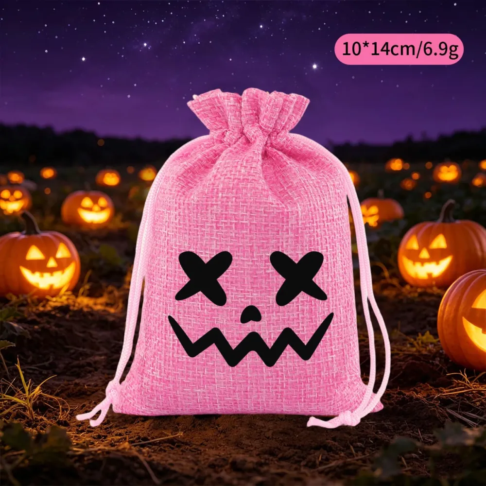 5Pcs Halloween Funny Ghost Snack And Candy Storage Bag