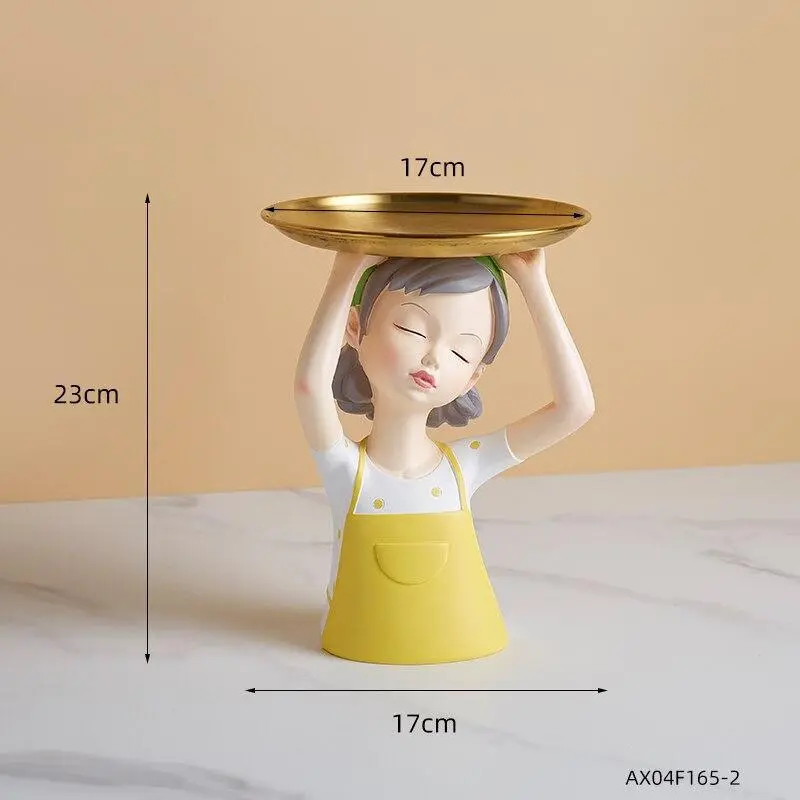Girl With Tray Sculpture