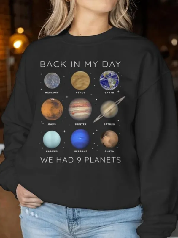 Planet Graphic Long Sleeve Sweatshirt