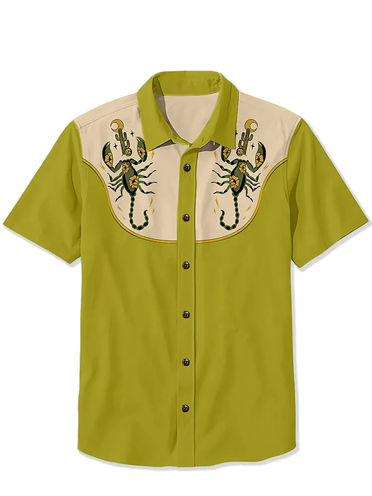 Western Cactus And Scorpions Shirt