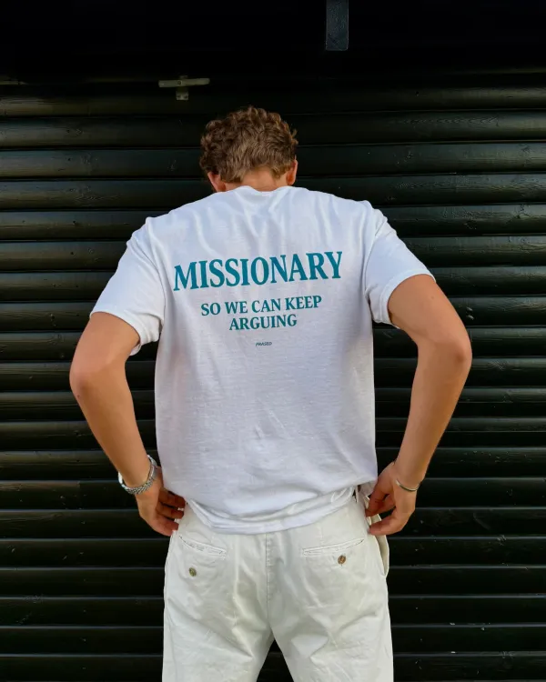 Men's MISSIONARY  Print Casual Round Neck T-Shirt
