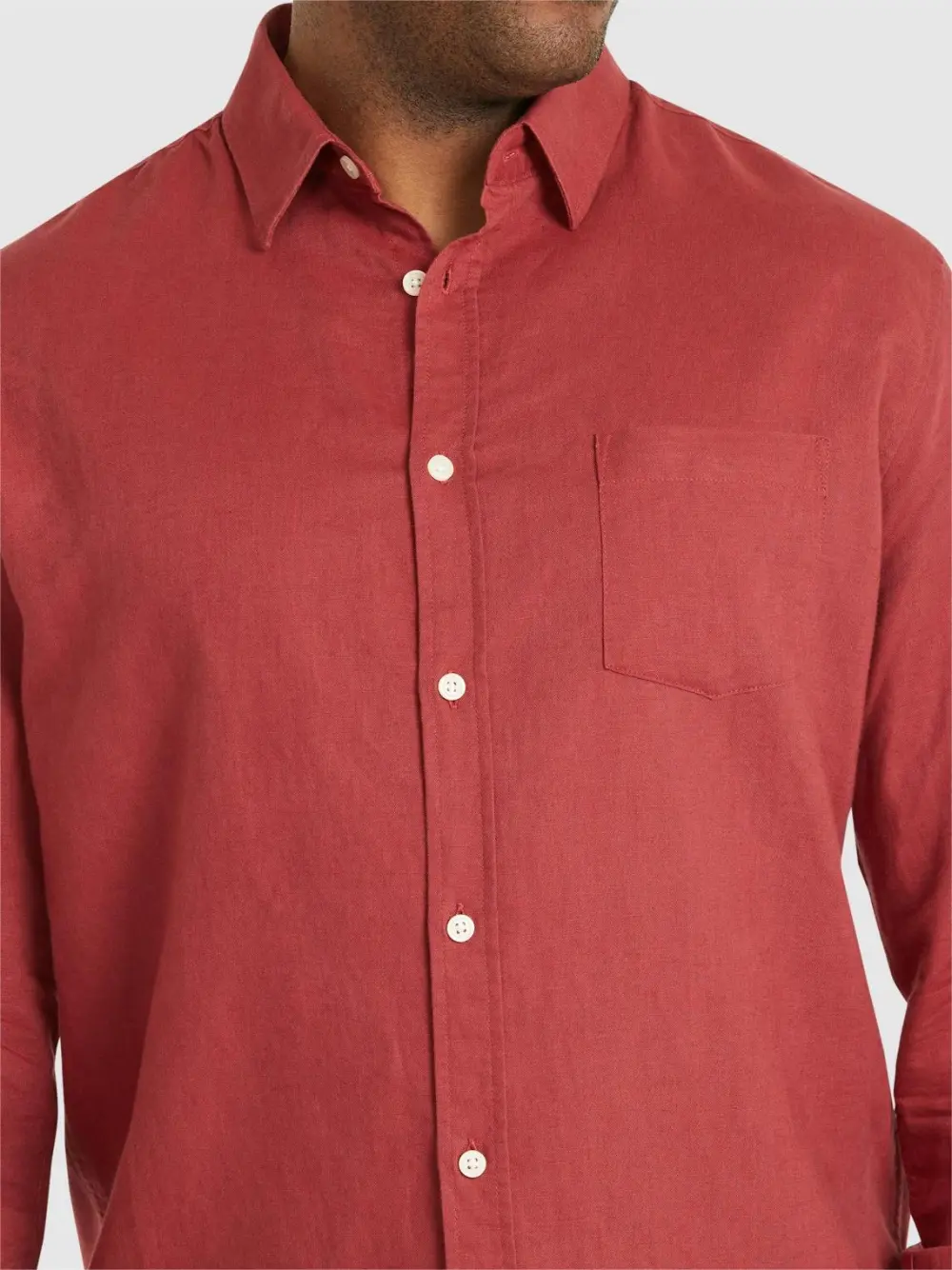 Business Casual Fit Linen Long Sleeve Shirts