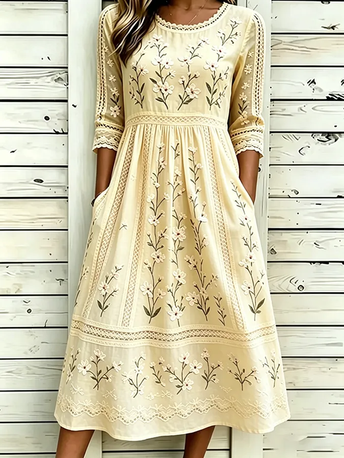 Women's floral printed casual dress